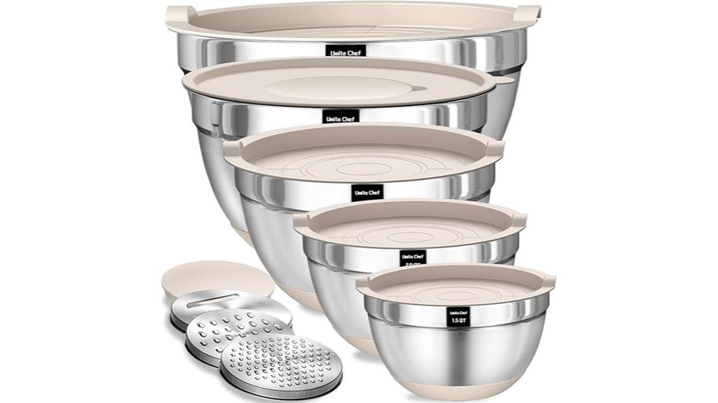 stainless steel mixing bowls