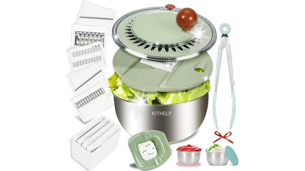 stainless steel salad spinner