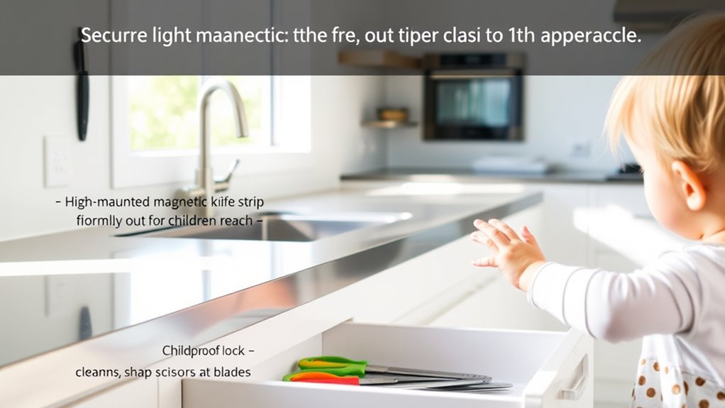 store knives safely out of reach