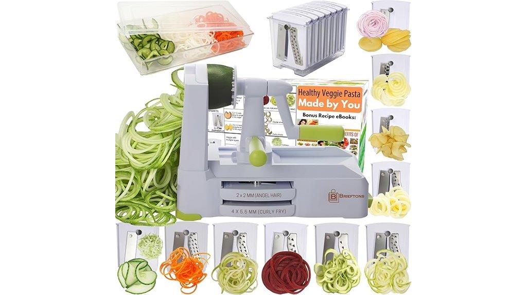 ten blade vegetable spiralizer