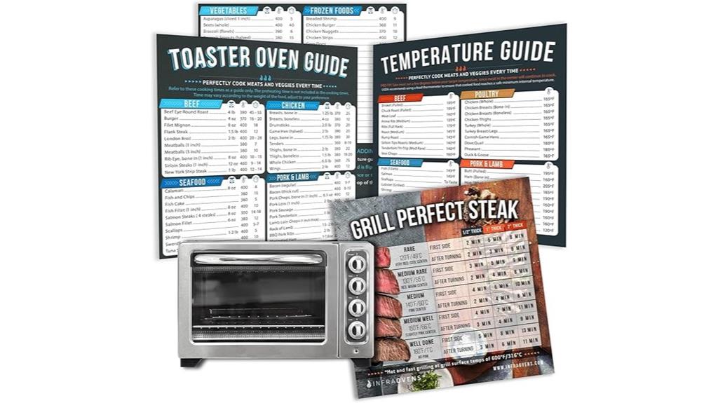 toaster oven cooking guides