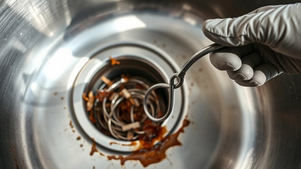 unclogging kitchen sink tips