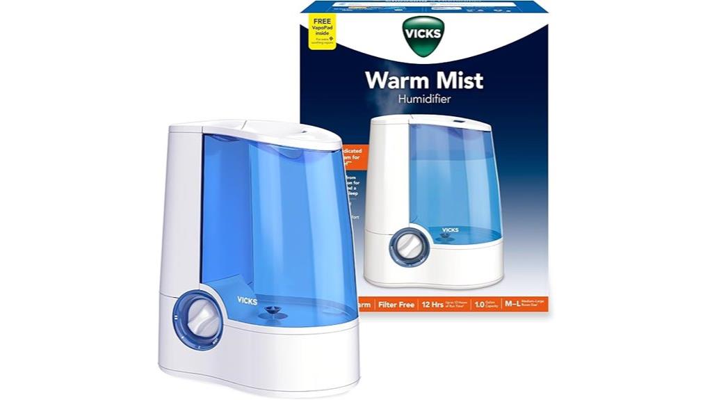 warm mist bedroom humidifier