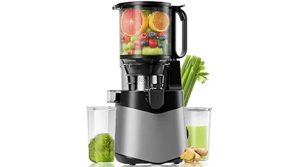 wide feed masticating juicer