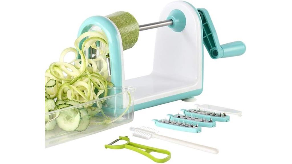 zucchini noodle spiralizer device