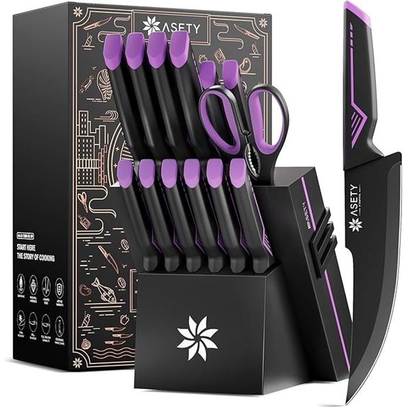 15-Piece Stainless Steel Kitchen Knife Set