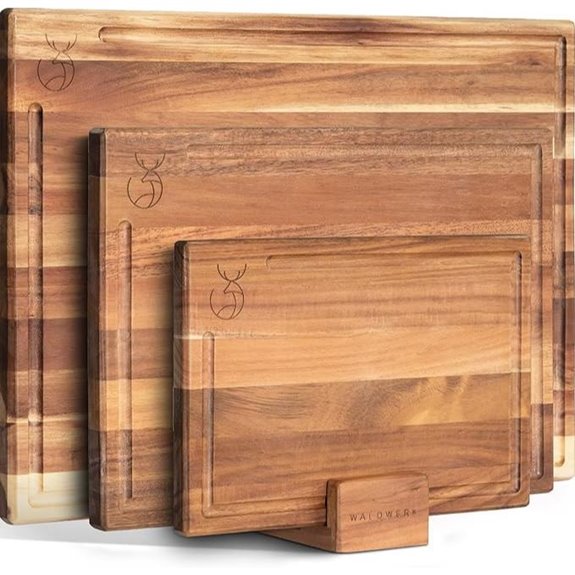 WALDWERK Acacia Wood Cutting Board Set (15.75 in)