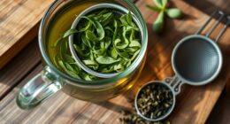 brewing loose leaf tea