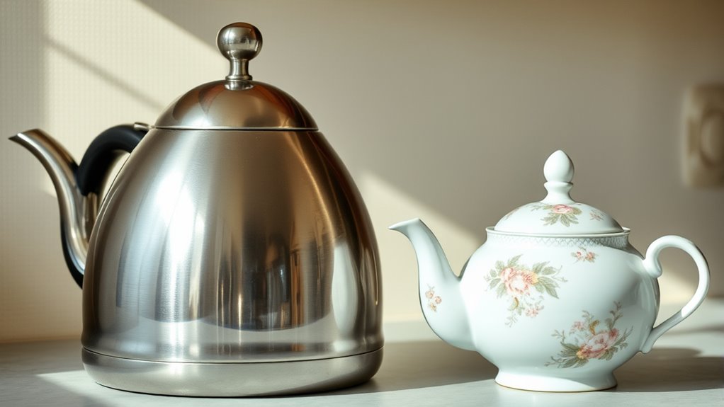 choosing between kettle and teapot
