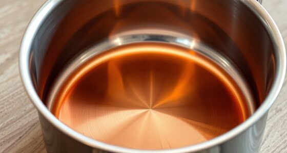 copper for even heating