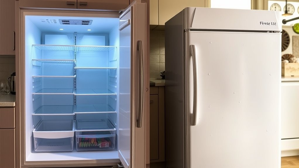 frost free vs manual defrost