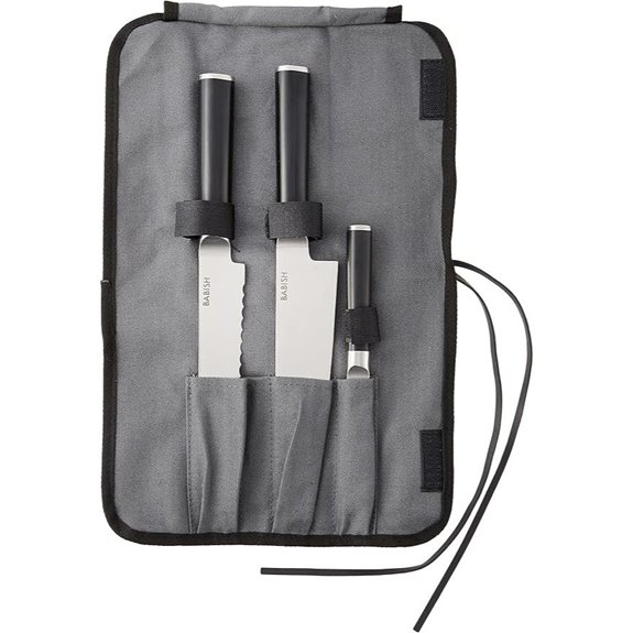 Babish German Steel Knife Set with Roll