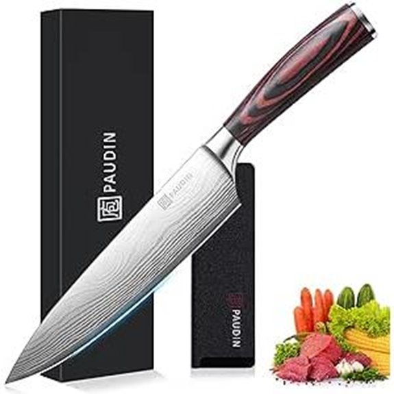 PAUDIN 8-Inch High Carbon Chef Knife