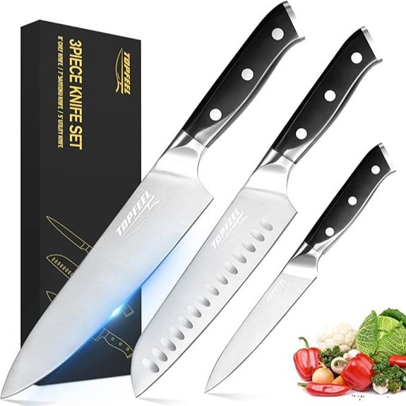 Professional Chef Knife Set with High Carbon Steel