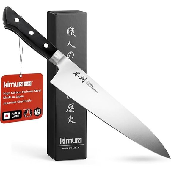 Kimura 8-Inch Japanese Chef’s Knife with Ergonomic Handle