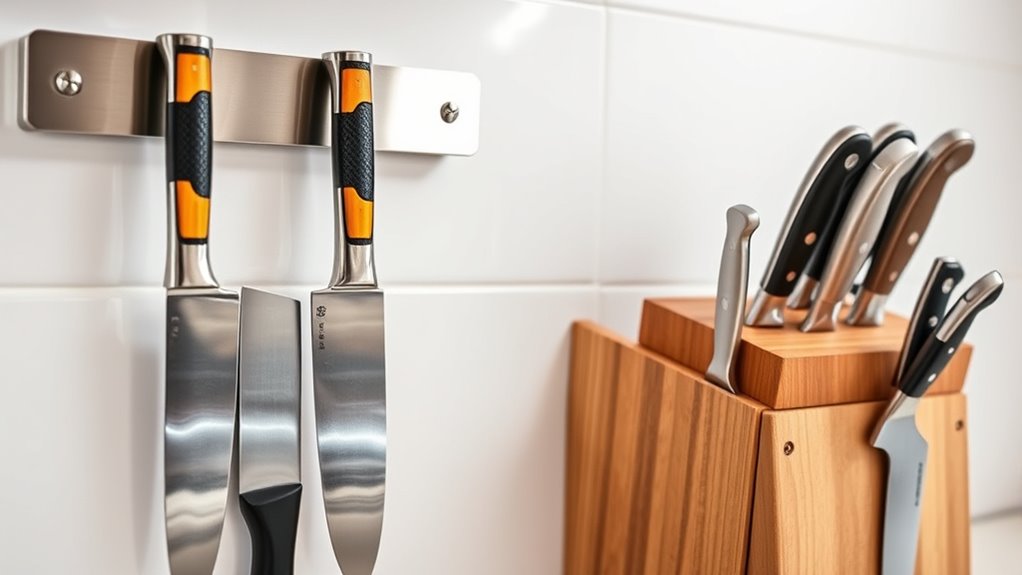 magnetic vs knife block