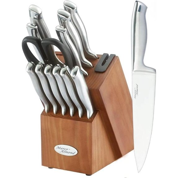Marco Almond 14-Piece Knife Block Set