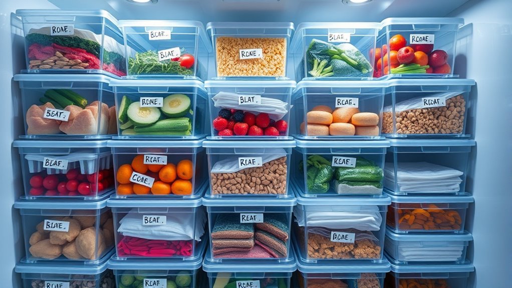 maximize freezer storage space