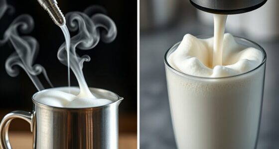 milk frothing methods compared