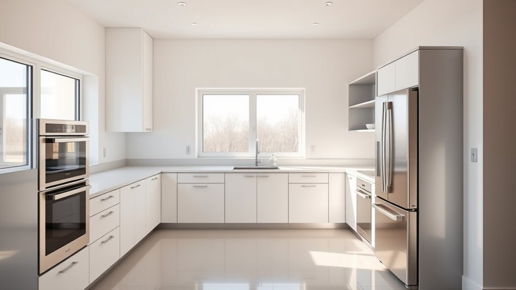 optimized kitchen appliance placement