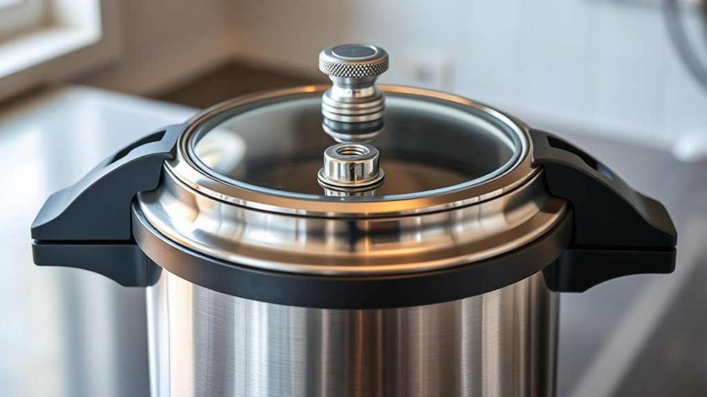 pressure release and locking