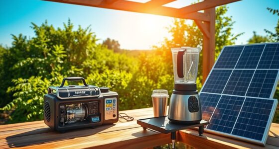 solar and generator cooking