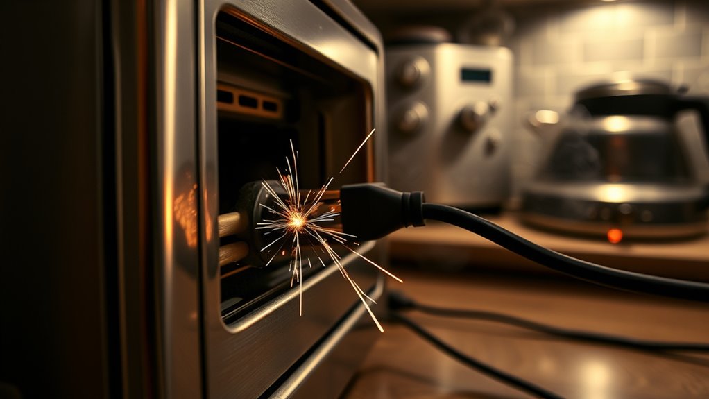 toaster oven circuit trips