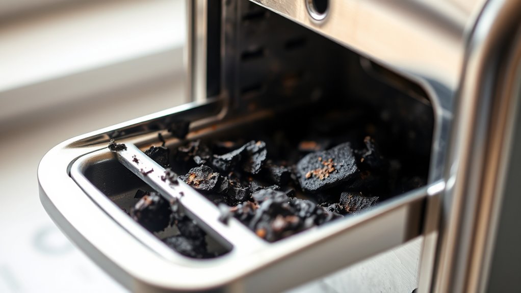 toaster smells burnt empty