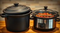 traditional pot versus modern appliance