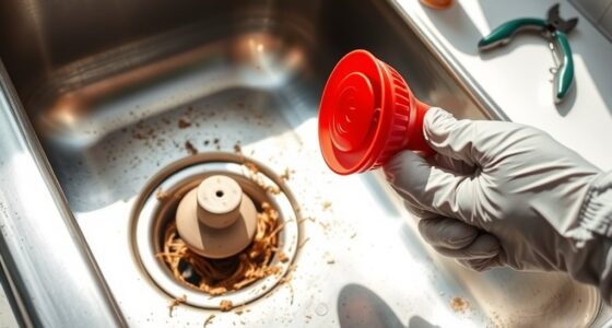 unclogging kitchen sink tips