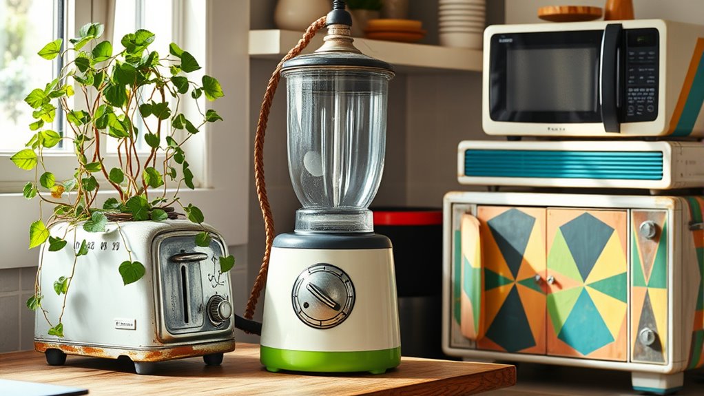 upcycle appliances into decor