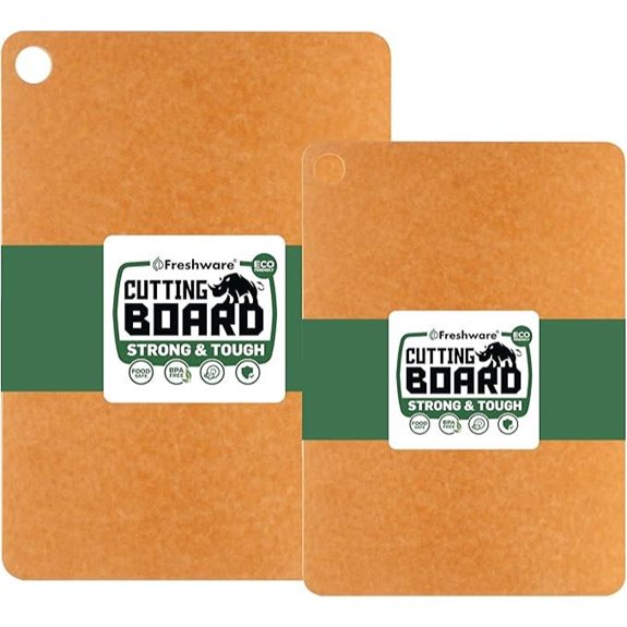 Freshware Wooden Cutting Boards (Set of 2)