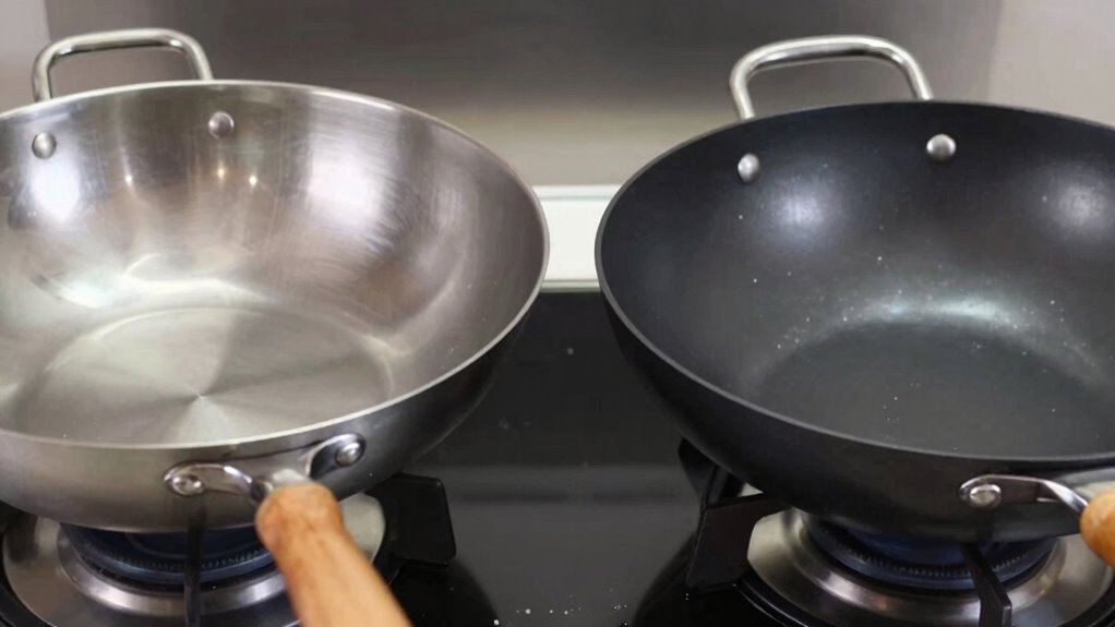 comparison of wok bottoms