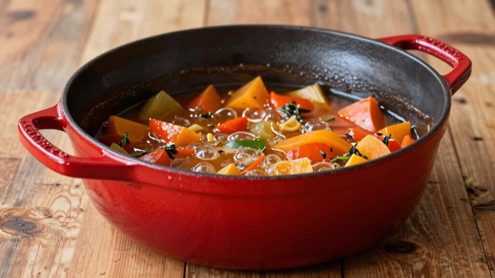 durable colorful non reactive cookware