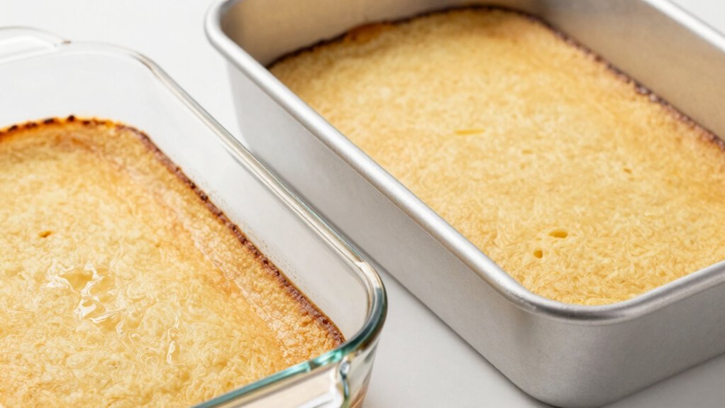 glass versus metal pans