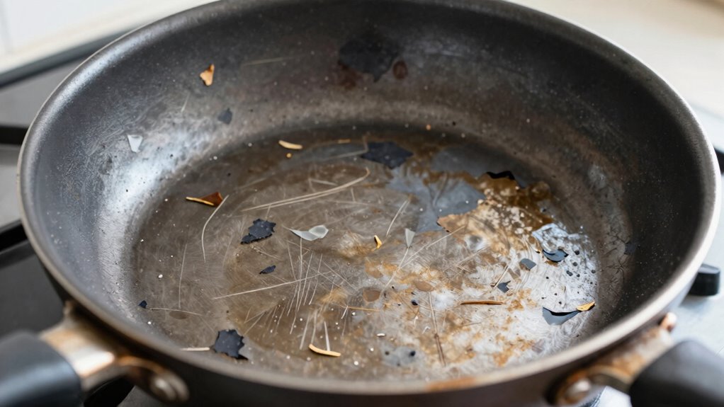 nonstick pan damage signs