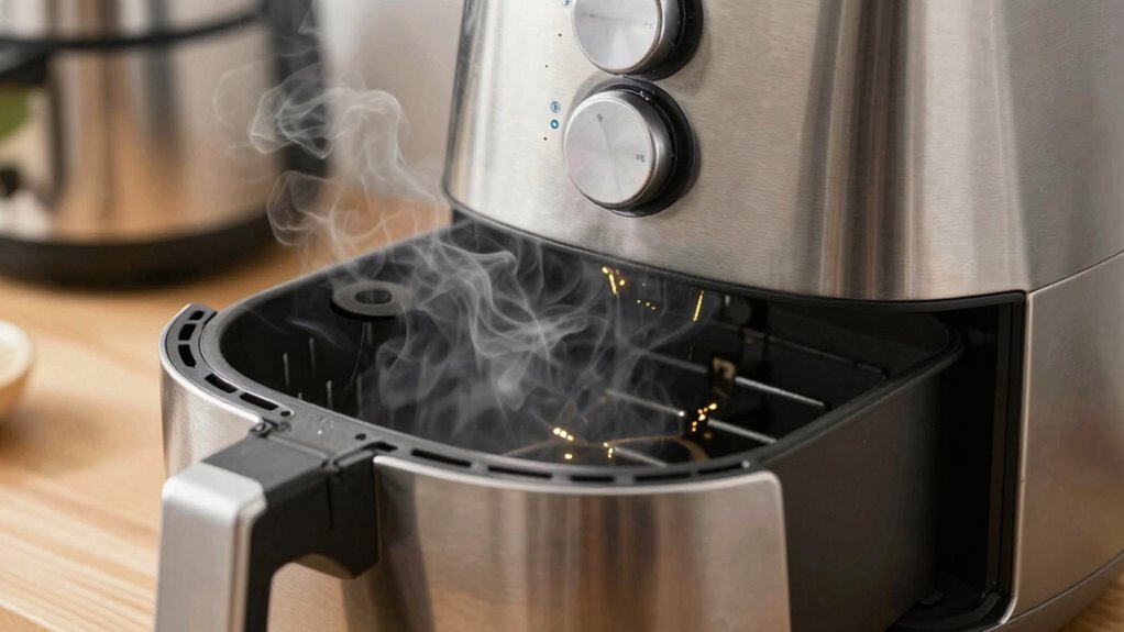 oil burning causes smoke