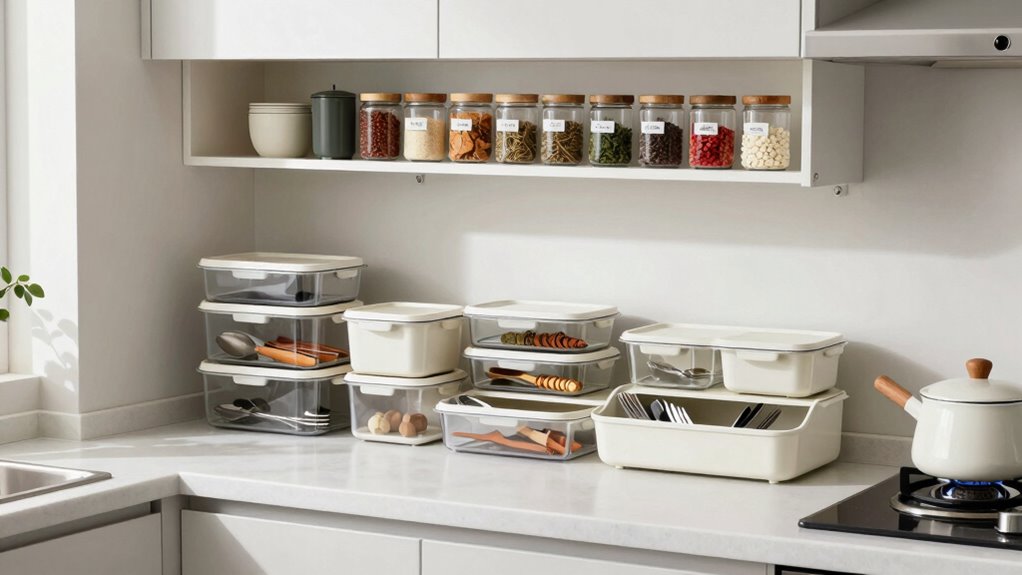 organize appliances and counters