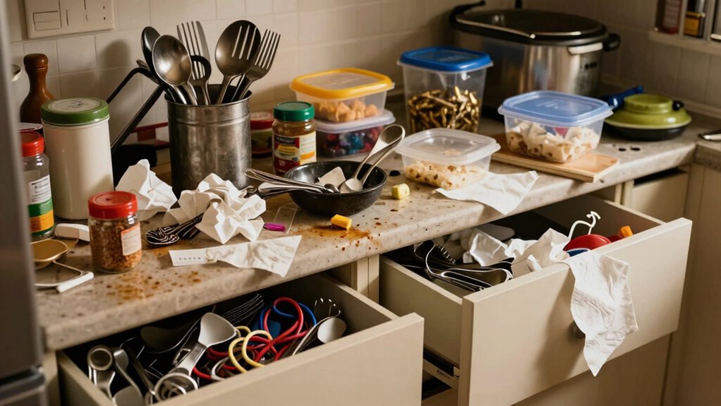 organized decluttered kitchen space