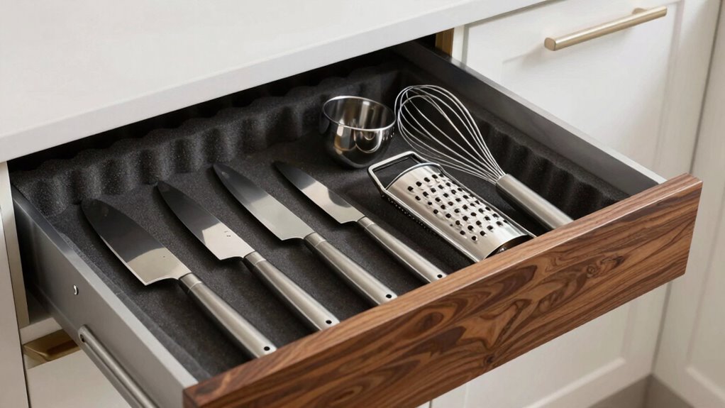 organized luxury kitchen storage