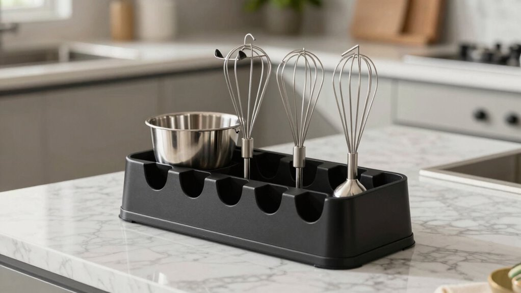 organized stand mixer attachments