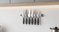 sleek space saving knife storage