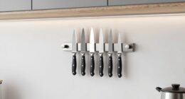 sleek space saving knife storage