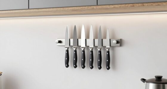 sleek space saving knife storage