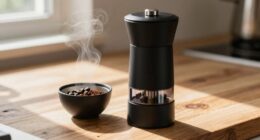 space saving coffee grinding