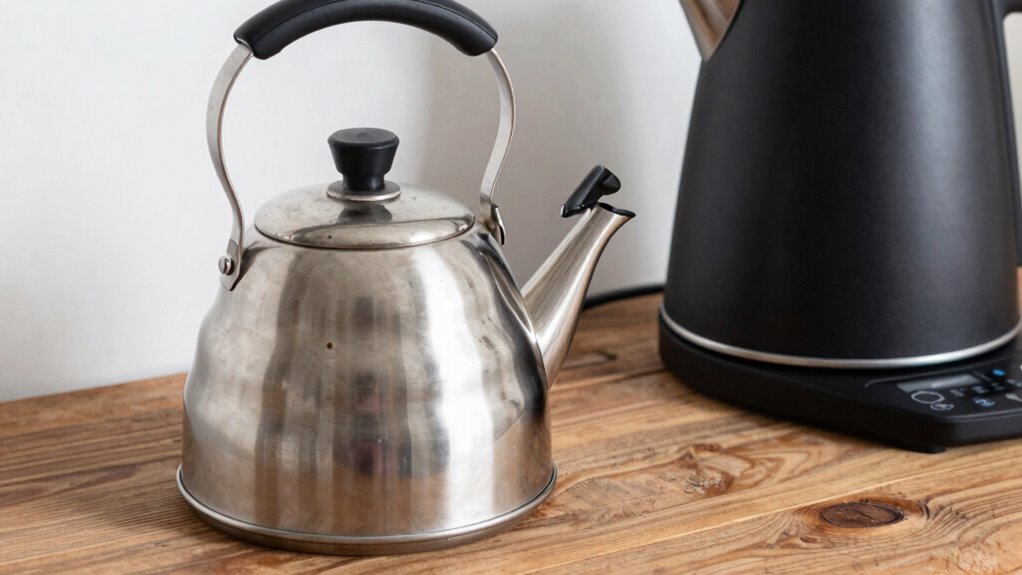 traditional versus electric kettles