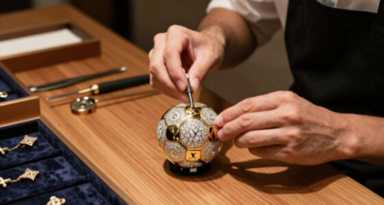 Louis Vuitton Offers a Soccer Ball-Shaped Gold and Diamond Clock as Part of a Special Collaboration