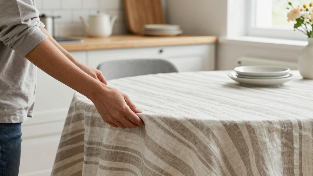 The Best Tablecloths on the Internet, Starting With a $6 Neutral Stripe