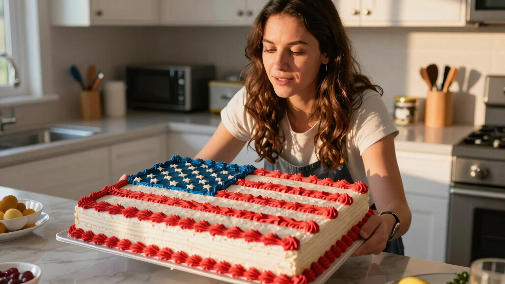 Martha Stewart Serves Huge American Flag Cake with 250 Pieces for Founding Father-Themed Party