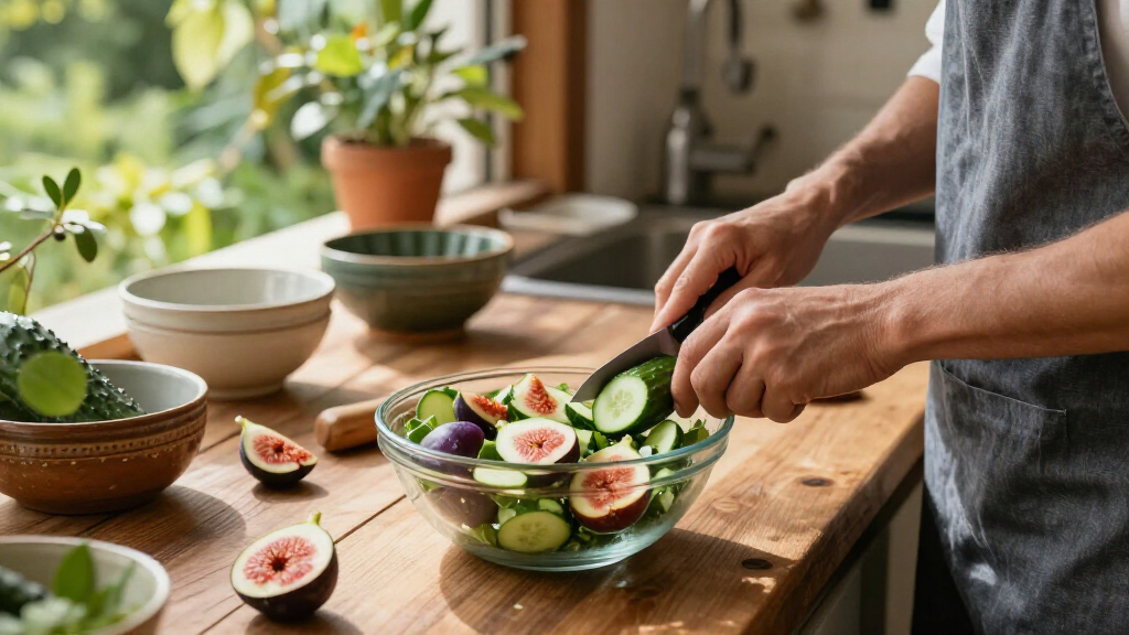 Insalata Di Cetrioli Misti E Fichi
